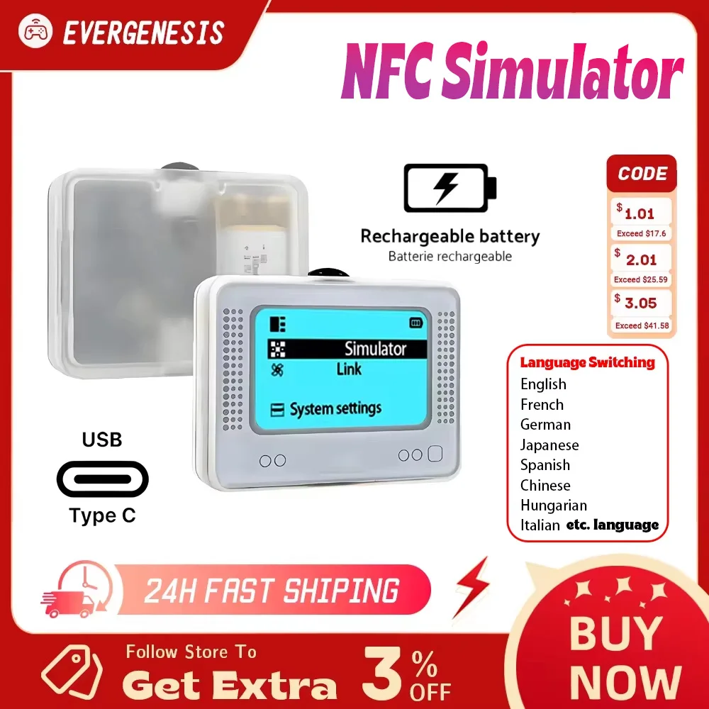 Aufladbarer Intelligenter NFC-Simulator Emulator Universeller