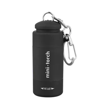 LED-Mikro-Taschenlampe, tragbar, über USB wiederaufladbar, Schlüsselanhänger-Taschenlampe, wasserdicht