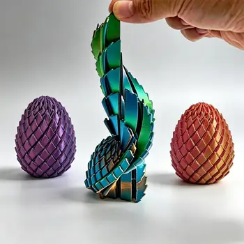 3D-Gedruckter Spiralball mit Zahnradmechanismus, Kreisförmige Verformung, Flüssigkeitsfluss-Ball, Rotierendes