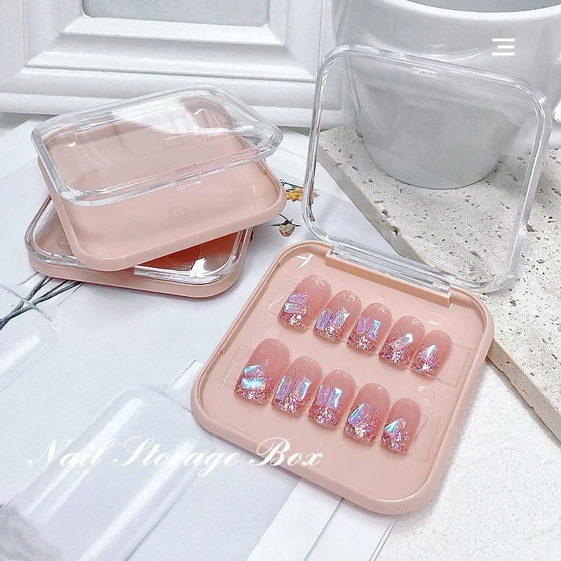 20/10 Stück leere Nagelboxen zum Verpacken, quadratische Form – Bild 3
