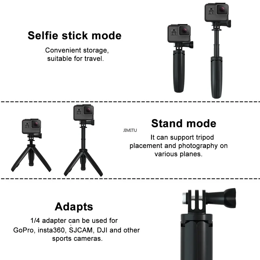 Für Gopro Vlog Stativ faltbares Stativ Mini tragbares Ein – Bild 4