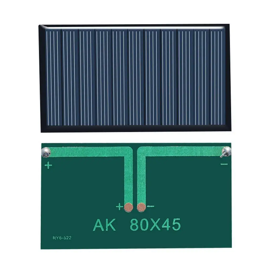 80x45mm 5V 75mA Solar Panel Tropfen Kleber Bord DIY Solar – Bild 2