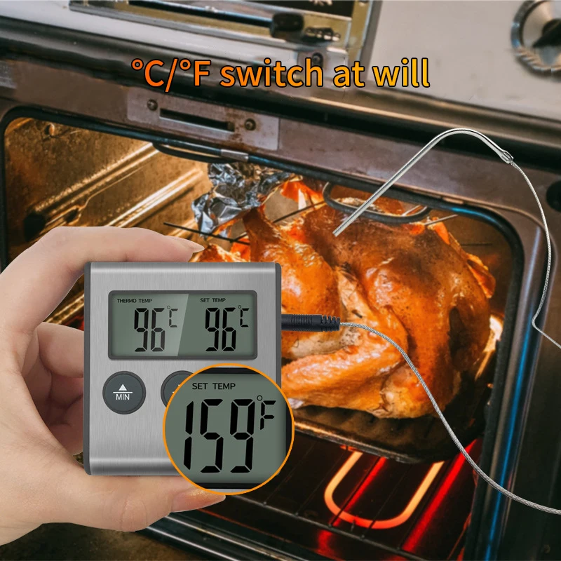 Digitales Küchenthermometer für Fleisch und Lebensmittel – Bild 4