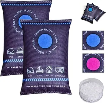 Wiederverwendbare Silikon-Luftentfeuchter-Tasche, Auto-Lufterfrischer, Innengarderobe, Zimmer, Zuhause