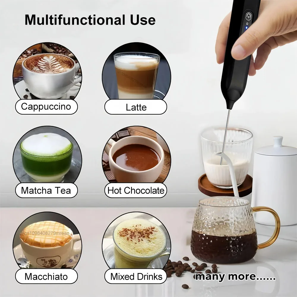 Milchaufschäumer Eierschläger Mini-Kaffee-Mixer – Bild 2