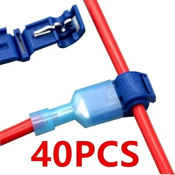Schnellverbinder für Elektrokabel, Schnappverbinder, Kabelklemmen, Crimpverbinder (20 Stück)