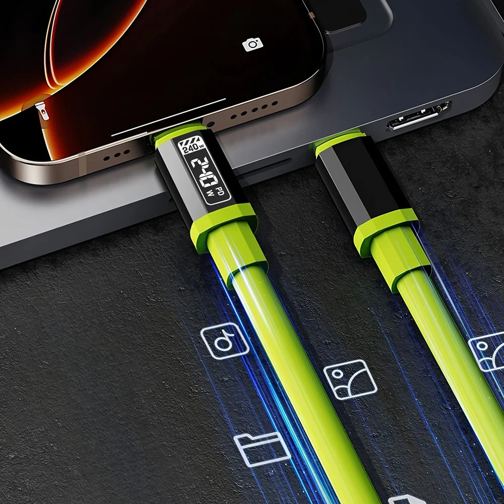 USB-C auf USB-C Kabel 240 W PD, Schnellladen und Daten – Bild 3