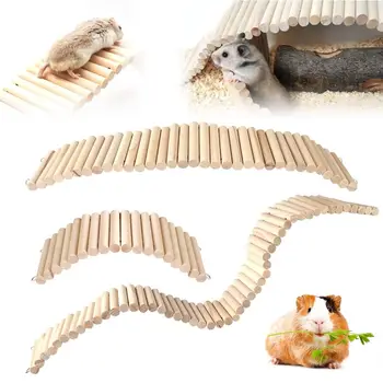 Biegbare Hamster Kletter leiter Holz multifunktion ale Hamster Lebensraum Spielzeug käfig Dekoration einfach