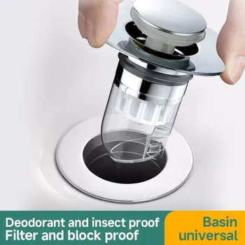 Universal Becken Pop-up-Drain Filter Waschbecken Haar Waschbecken Sieb Küche Badewanne Stopper Dusche Stecker