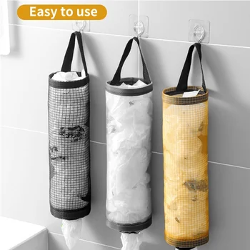 Küche Müll Tasche Lagerung Lebensmittel Tasche Halter Wand Halterung Kunststoff Tasche Halter Dispenser
