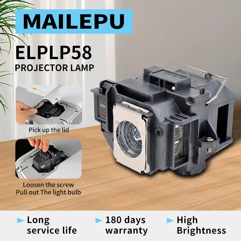 A+ Qualität Mailepu Ersatz-Projektorlampe Projektorlampe mit – Bild 3