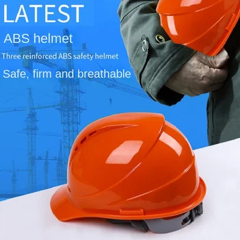 Sicherheit Helm Arbeiter Baustelle Schutz Kappe Lüften ABS Harte Hut Reflektierende Streifen Sicherheit Kappe