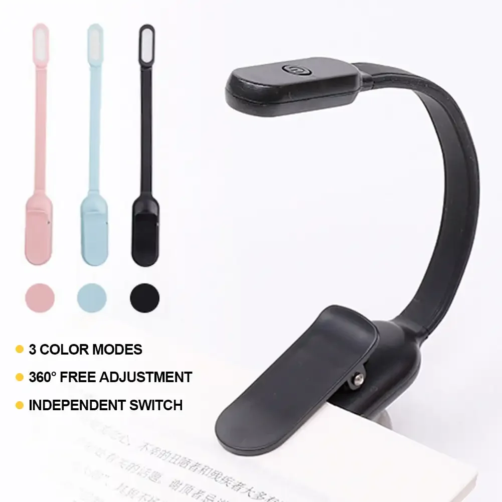 USB Mini LED Buch Nacht 3-Licht Farbe einstellbare Helligkeit – Bild 2