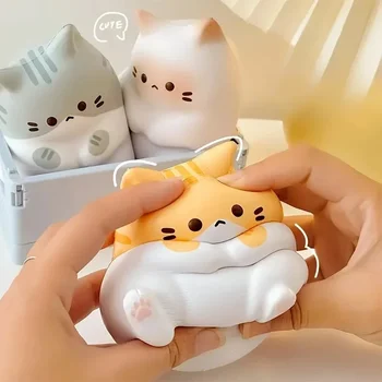 Entzückende Cartoon Katze Squeeze Spielzeug für Kinder Erwachsene Weiche Prise PU Langsam Rebound Bälle Pop