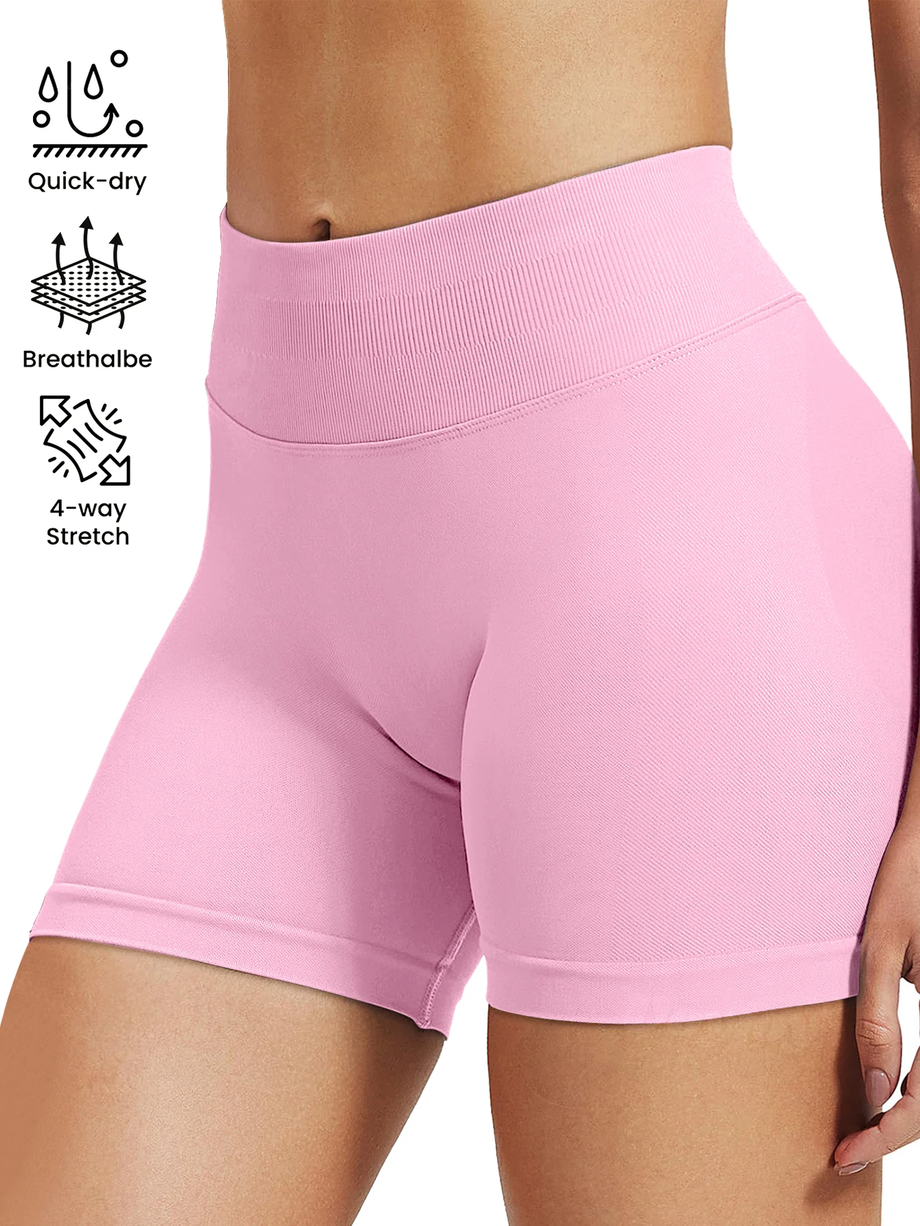 Pilates-Strickshorts, mittlere Intensität, Training, hohe