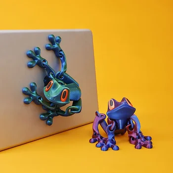 3D-Druck Simulation Baum Frosch Gemeinsame bewegliche Frosch Ornamente Küche Home Dekoration Büro Tier