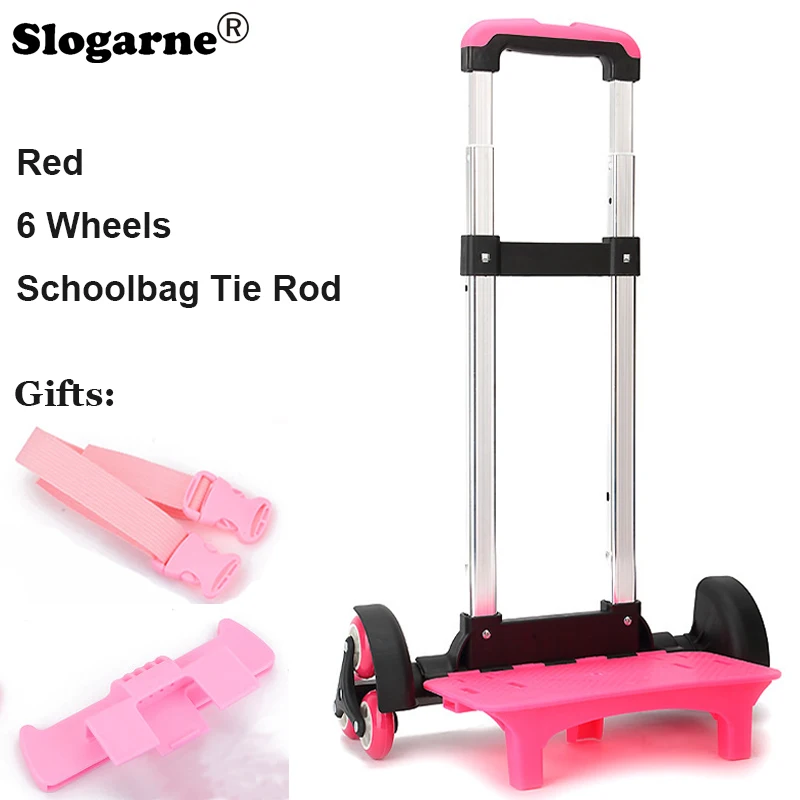 Kinderrucksack Zugstange Trolley Räder Kinder Schultasche – Bild 2