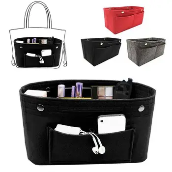 Damen Organizer Handtasche Einsatz Tasche Filz Reisetasche Einsatz Liner Geldbörse Organizer Tasche