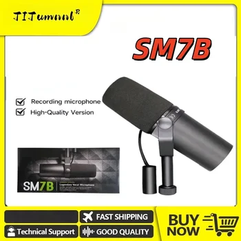 SM7B-Stil Dynamisches Mikrofon XLR Broadcast-Mikrofon für Podcast Streaming Voice-Over Studioaufnahmen