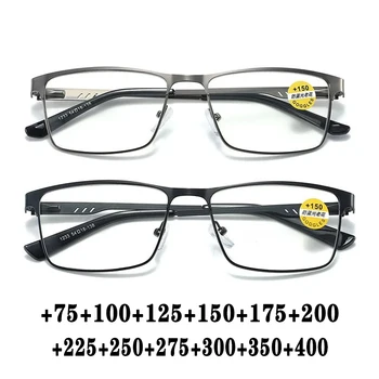 Männer Business Lesebrille Rahmen für Leser Herren Presbyopie Blau Licht Blockieren Brillen Klassische