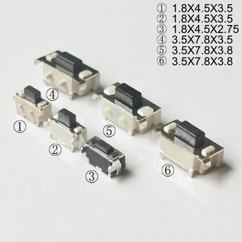 Telefon Taste Seite push Micro Taste licht touch schalter 2X4mm/3X6X3,5mm Momentary Takt Schalter (50 Stück)