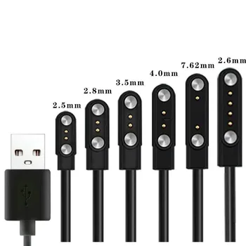 2 Pins 4 Pins Smartwatch Dock Ladegerät Adapter USB Ladekabel Kabel für Erwachsene/Kinder Smart Watch Power