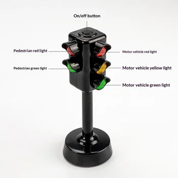 Mini-Ampel-Spielzeug mit Sound und LED - Straßenblockierungs-Puzzle für Kinder zur Sicherheitsförderung