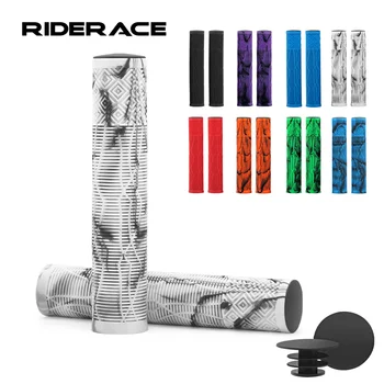 RIDERACE 165 mm Fahrradgriffe, verlängert, rutschfest, weiches Gummi, Fahrradlenkerabdeckung für 22,2 mm