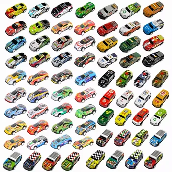 Legierung Diecast Auto Mini Autos Modell Se tToys für Jungen Schiebe Trägheit Zurückziehen (100 Stück)