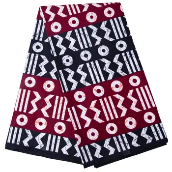 Mode Afrikanischen Wachs Stoff Nigeria Ankara Stoffe Block Drucke Batik Nähen Tuch