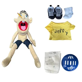 60 cm Jeffy Handpuppe Plüsch Kinder Weiche Puppe Talk Show Party Requisiten Weihnachten Puppe Plüsch Spielzeug