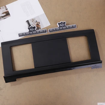 1 x Pro-Notenständer für elektronisches Klavier; Tragbarer Musikbuchhalter mit 2 Clips für Tastatur