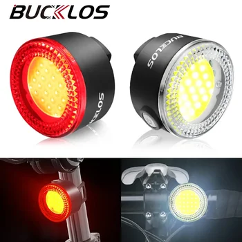 BUCKLOS Fahrrad Licht COB Vorne Hinten Fahrrad Lichter LED Wiederaufladbare Mountain Road Fahrrad Lampe MTB