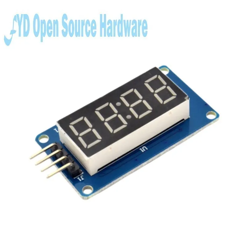 TM1637 4-Bit-Digital-LED-Anzeigemodul für Arduino, 7-Segment