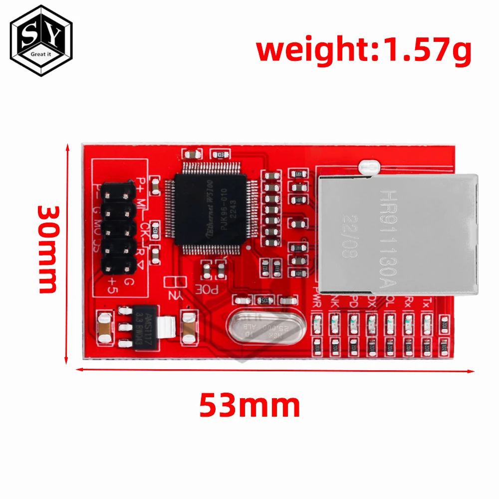 W5100 Ethernet Shield Modul – R3-Design, 3,3 V/5 V – Bild 5