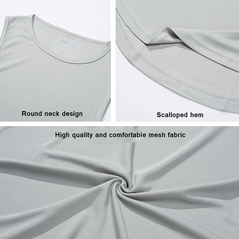 Sommer männer Gym Tank Top Fitness Training Kleidung Schnell – Bild 6