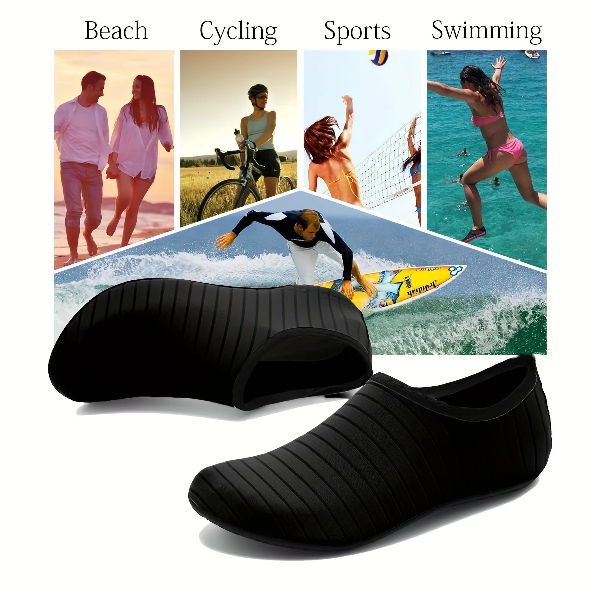 1 Paar Wasserschuhe Damen Barfußsocken Anti-Rutsch – Bild 5