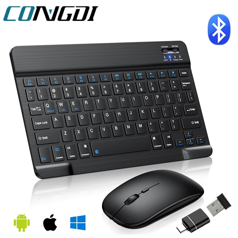 Ultra-schlanke bluetooth-kompatible tastatur tragbare mini