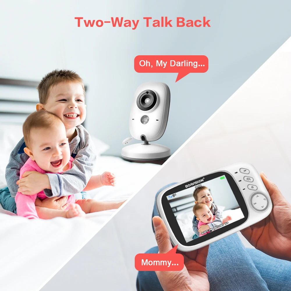 VB603 Video Baby Monitor 2,4G Wireless mit 3,2 Zoll LCD – Bild 2