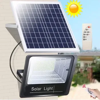 Jvee 30w 1000mah Solar Flutlichter Fernbedienung angetrieben Scheinwerfer im Freien wasserdicht ip67 Villa