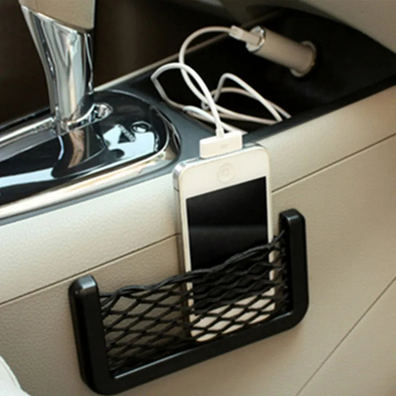 1Pcs Auto Organizer Lagerung Tasche Paste Net Tasche für Ford