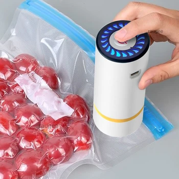 Mini-elektrische Luftpumpe, wiederaufladbar, für Lebensmittel, Frischhaltung, vakuumversiegelter Beutel