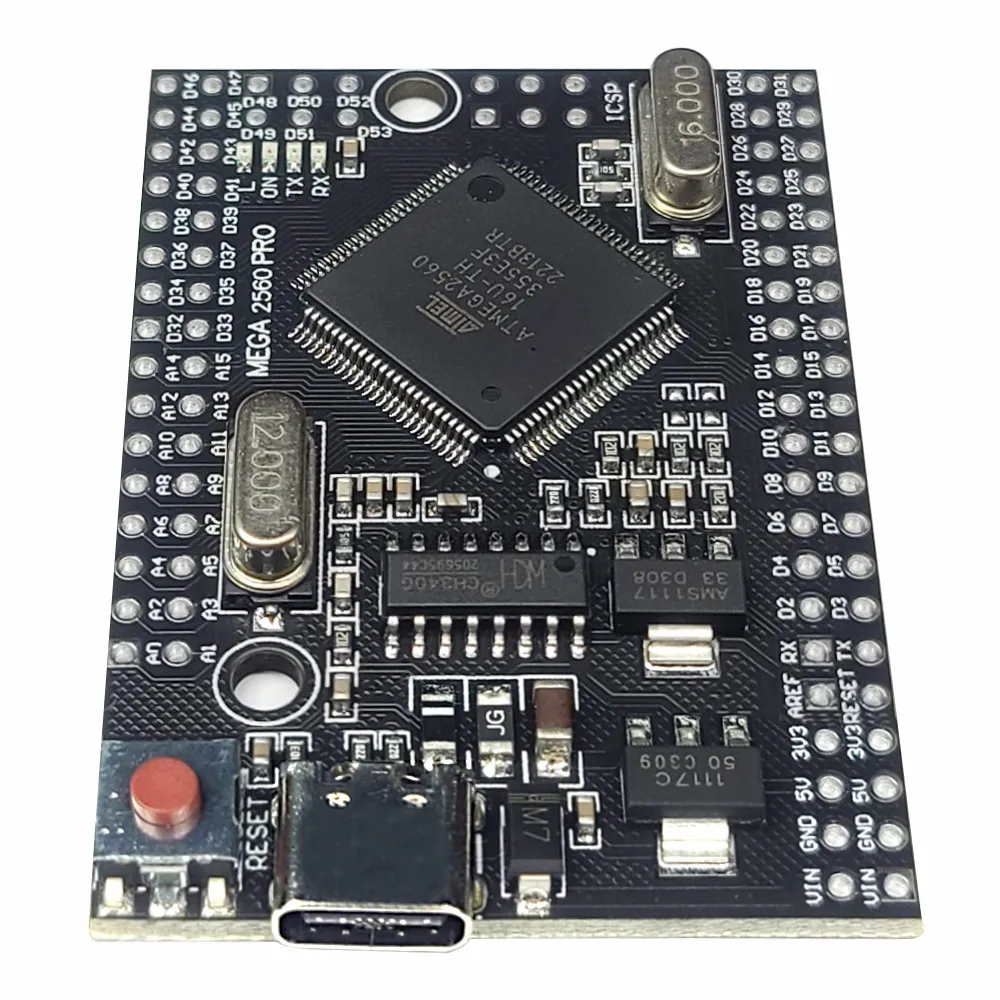 Mega 2560 Pro Board, USB-C, 256 KB Flash, 38×55 mm – Bild 3