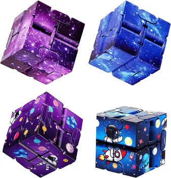Unendlichkeit Zauberwürfel Sternenhimmel Quadratisches Puzzle Spielzeug Vier-Ecken-Labyrinth Spielzeug Kinder