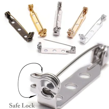 20 25 32 38mm Brosche Clip Basis Pins Blank Safe Lock Brosche Pin Basis Abzeichen Halter für DIY (20 Stück)