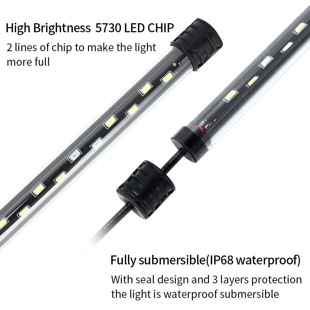 90-260V Aquarium Licht LED Wasserdichte Aquarium Clip Licht – Bild 3