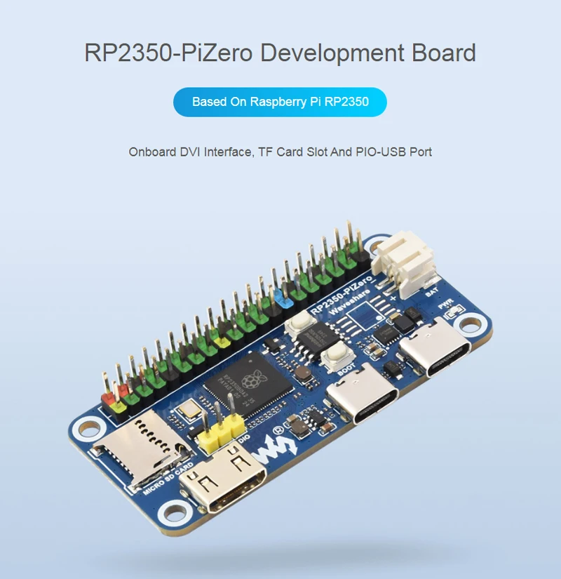 RP2350-PiZero Board, Dual-Core, 40-Pin-GPIO, Pico-2-kompatibel – Bild 5