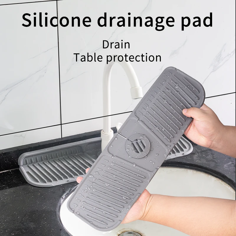 Küche Silikon Wasserhahn Matte Wasserhahn Wasser Catcher – Bild 2