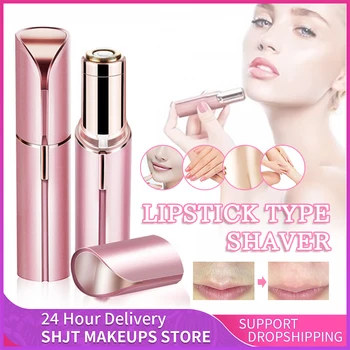 Elektrische Augenbraue Trimmer Mini Augenbraue Epilierer Gesichts Lippenstift Form Haar Entfernung Tragbare