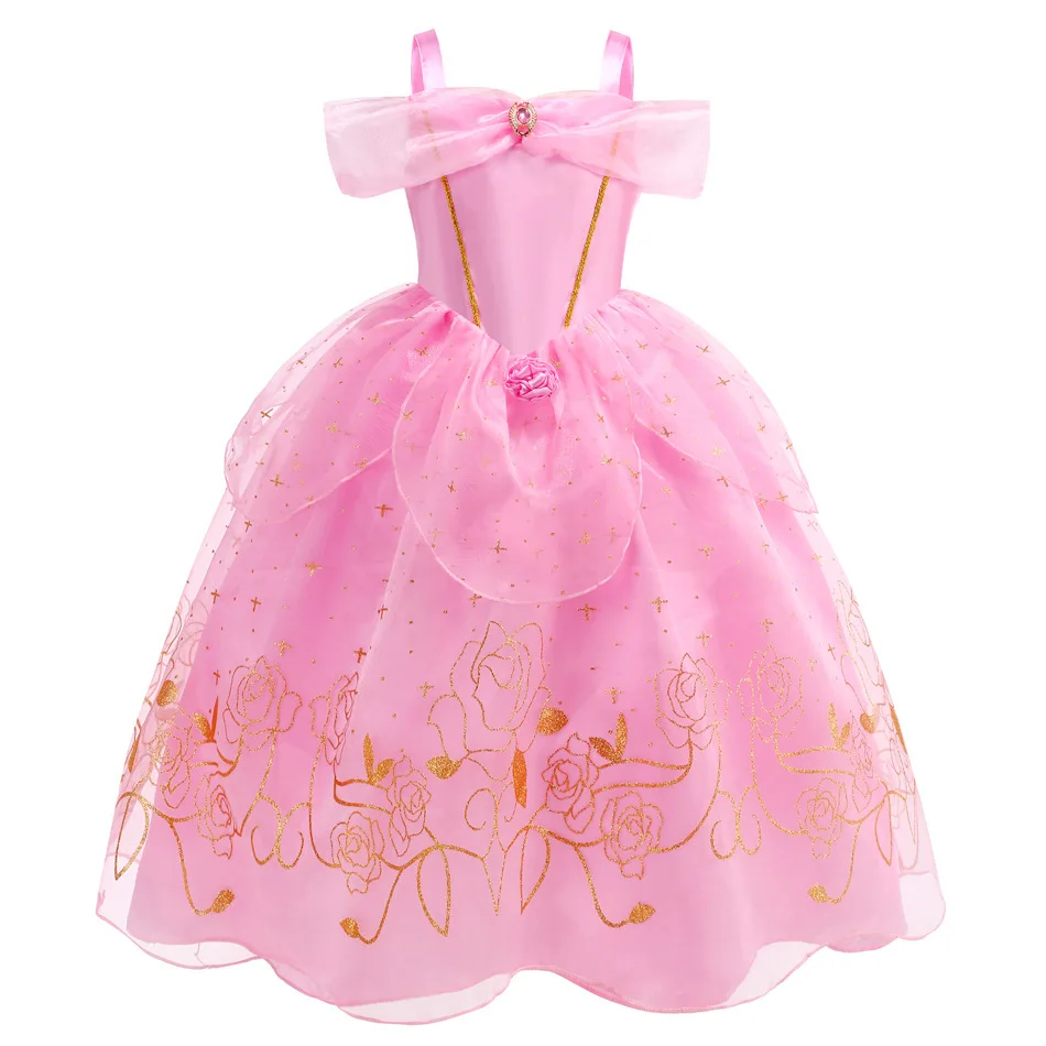 2026 Kinder England-Stil Belle Deluxe Prinzessinnen-Kostüm – Bild 6